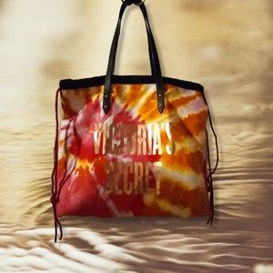 Victoria's Secret Tye Dye Canvas Shoulder Bag Tote NWOT